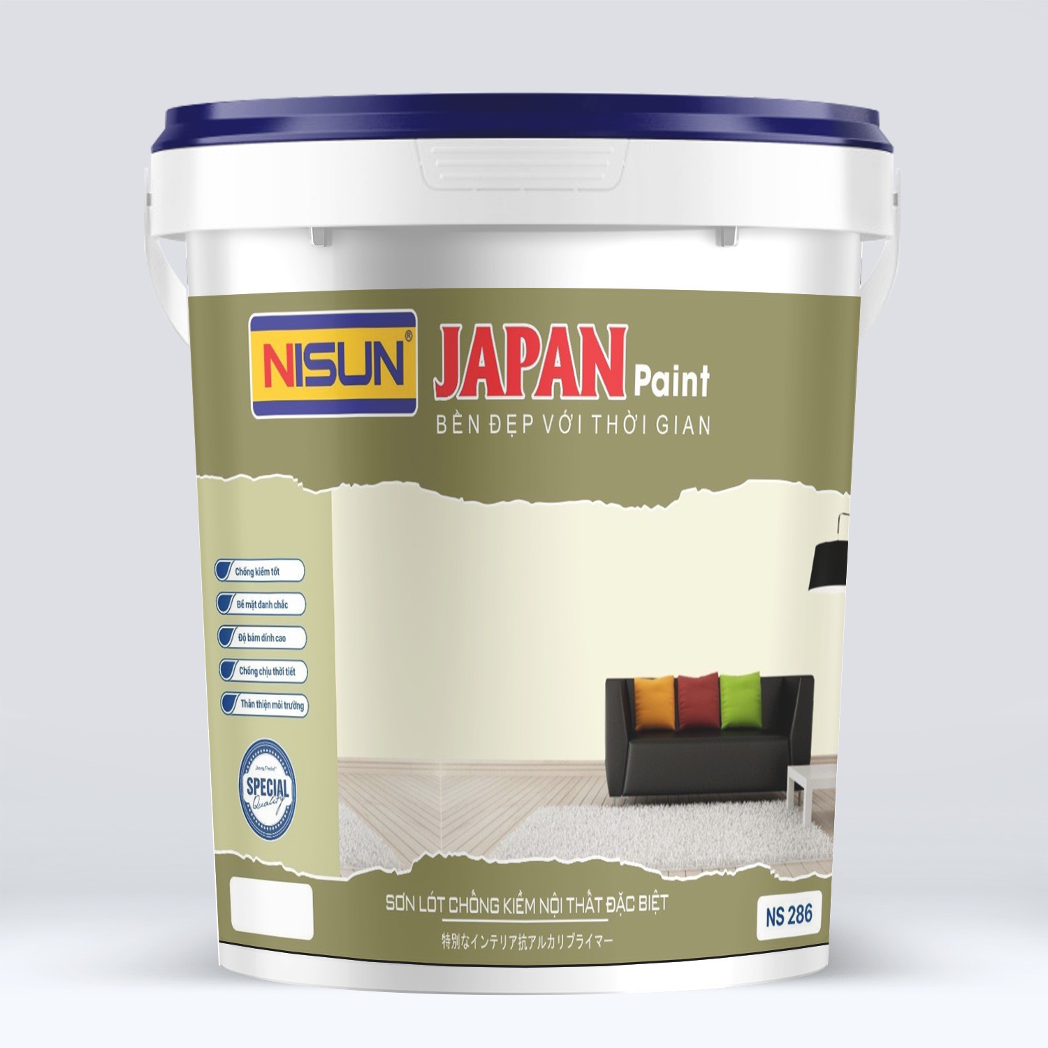 Chi tiết Sơn lót chống kiềm nội thất đặc biệt NS 286