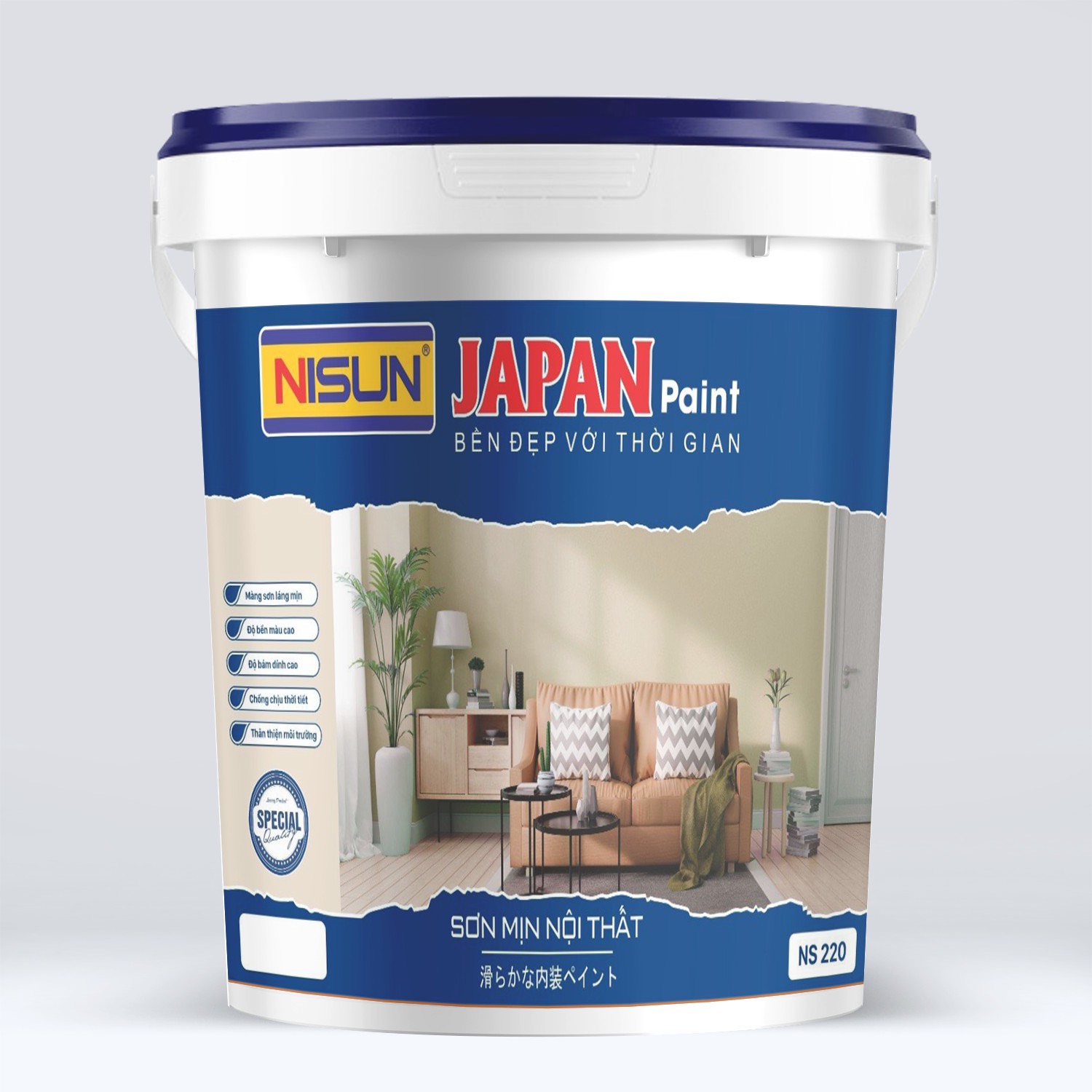 Chi tiết Sơn mịn nội thất NS 220