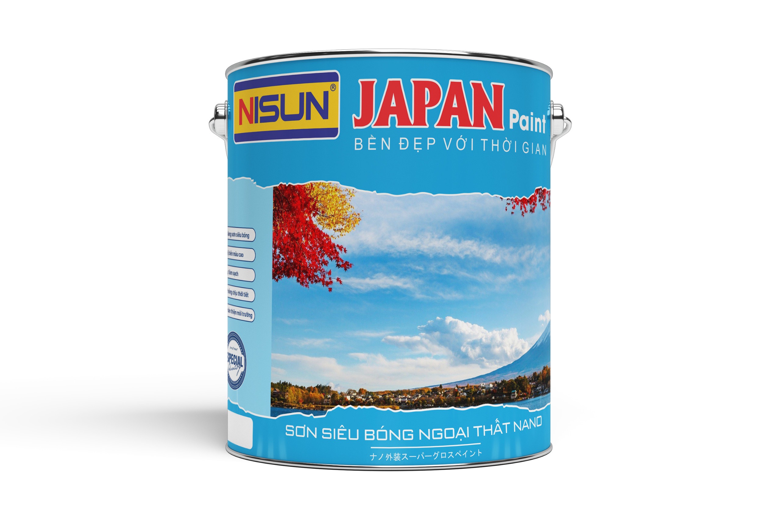 Chi tiết Sơn siêu bóng ngoại thất Nano