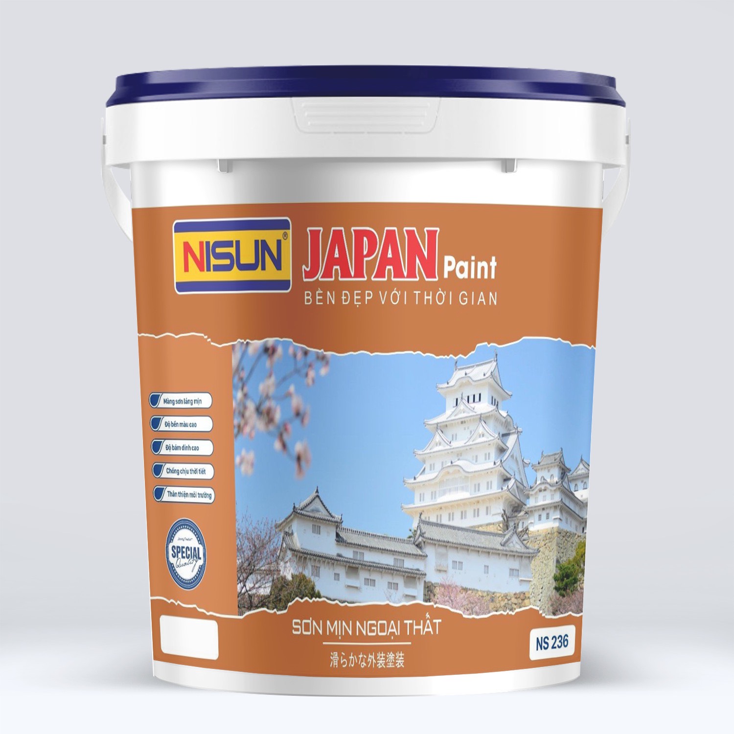 Chi tiết Sơn mịn ngoại thất NS 236